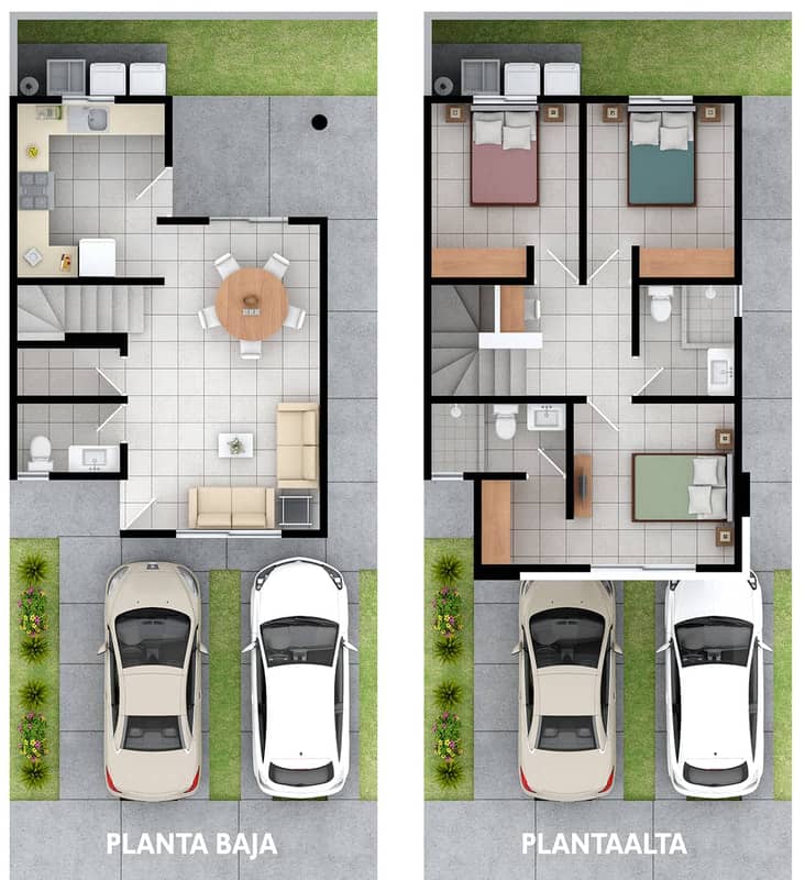 diseños de planos de una casa 3d