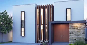 Diseño fachada de casa moderna