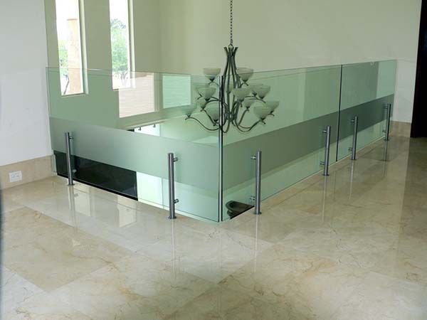barandillas modernas de vidrio para pasillos, balcones