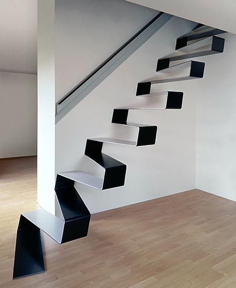 diseño moderno escaleras interiores de acero