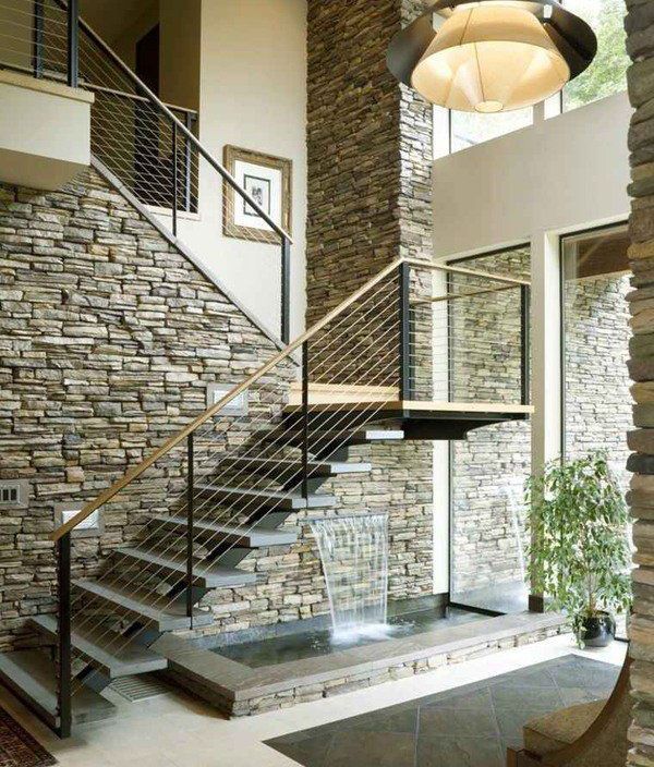 escaleras interiores modernas acero
