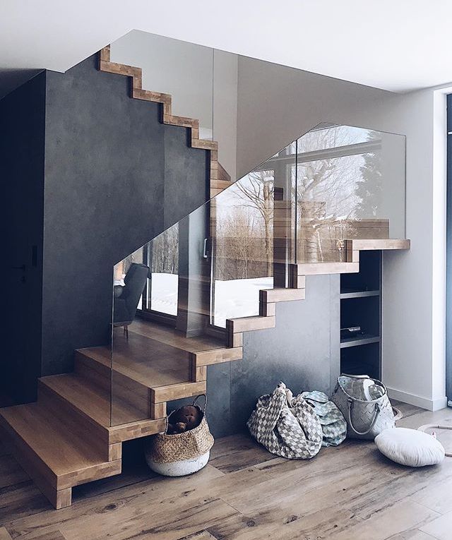 escaleras interiores modernas diseño madera