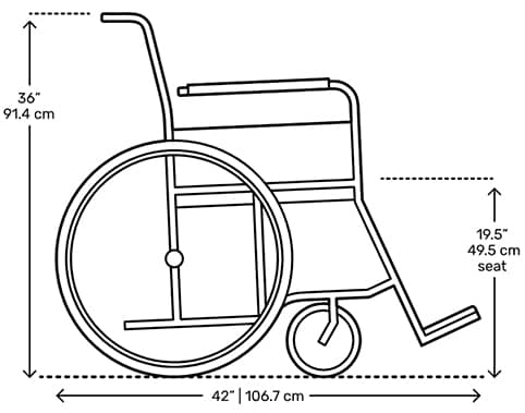 medidas silla de ruedas