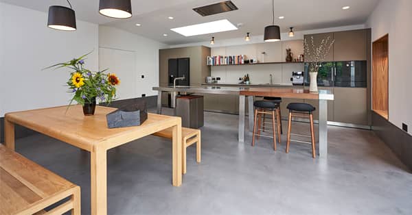 microcemento cocina y sala suelos pisos