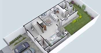 Planos de casas pequeñas en 3d